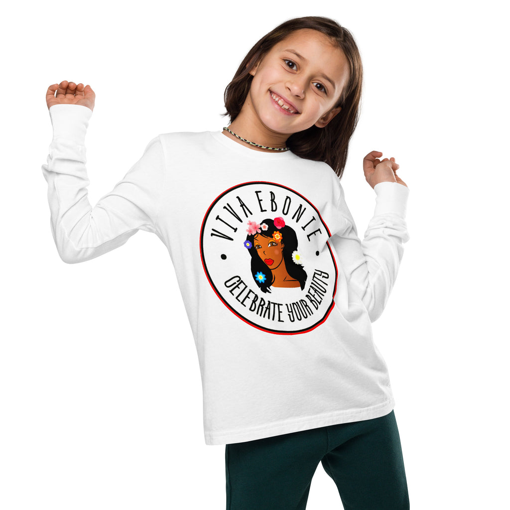 Viva Ebonie Jade Flowers long sleeve tshirt - VivaSistah