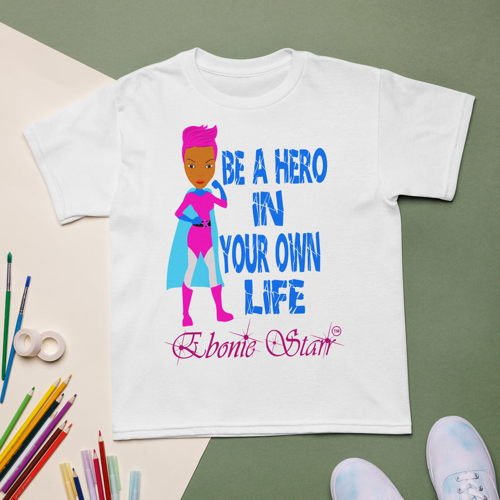 Ebonie Starr Be A Hero short sleeve t-shirt - VivaSistah