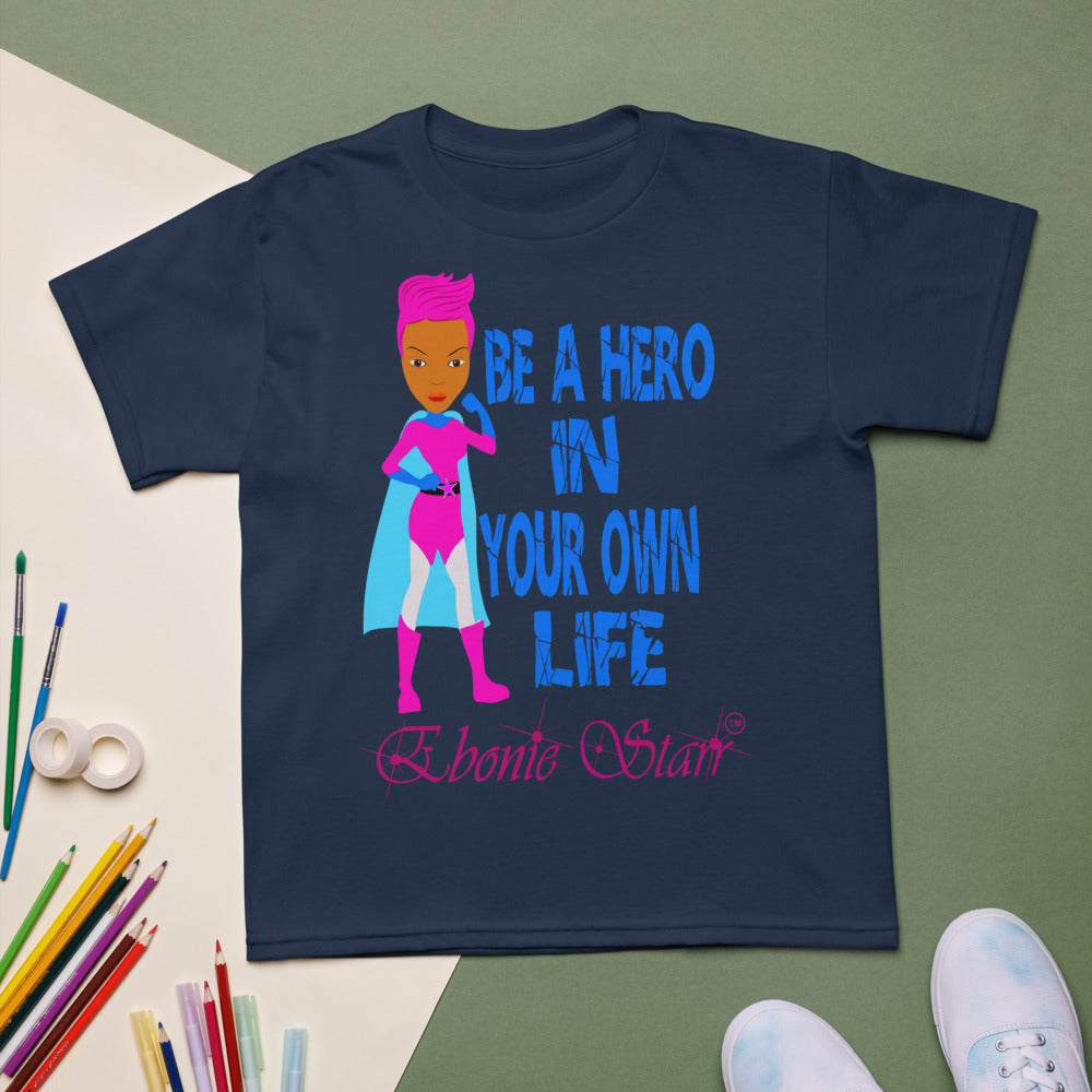 Ebonie Starr Be A Hero short sleeve t-shirt - VivaSistah