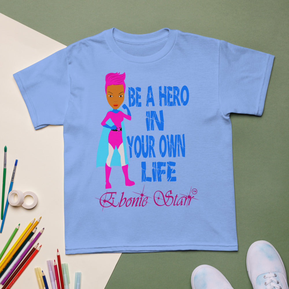 Ebonie Starr Be A Hero short sleeve t-shirt - VivaSistah