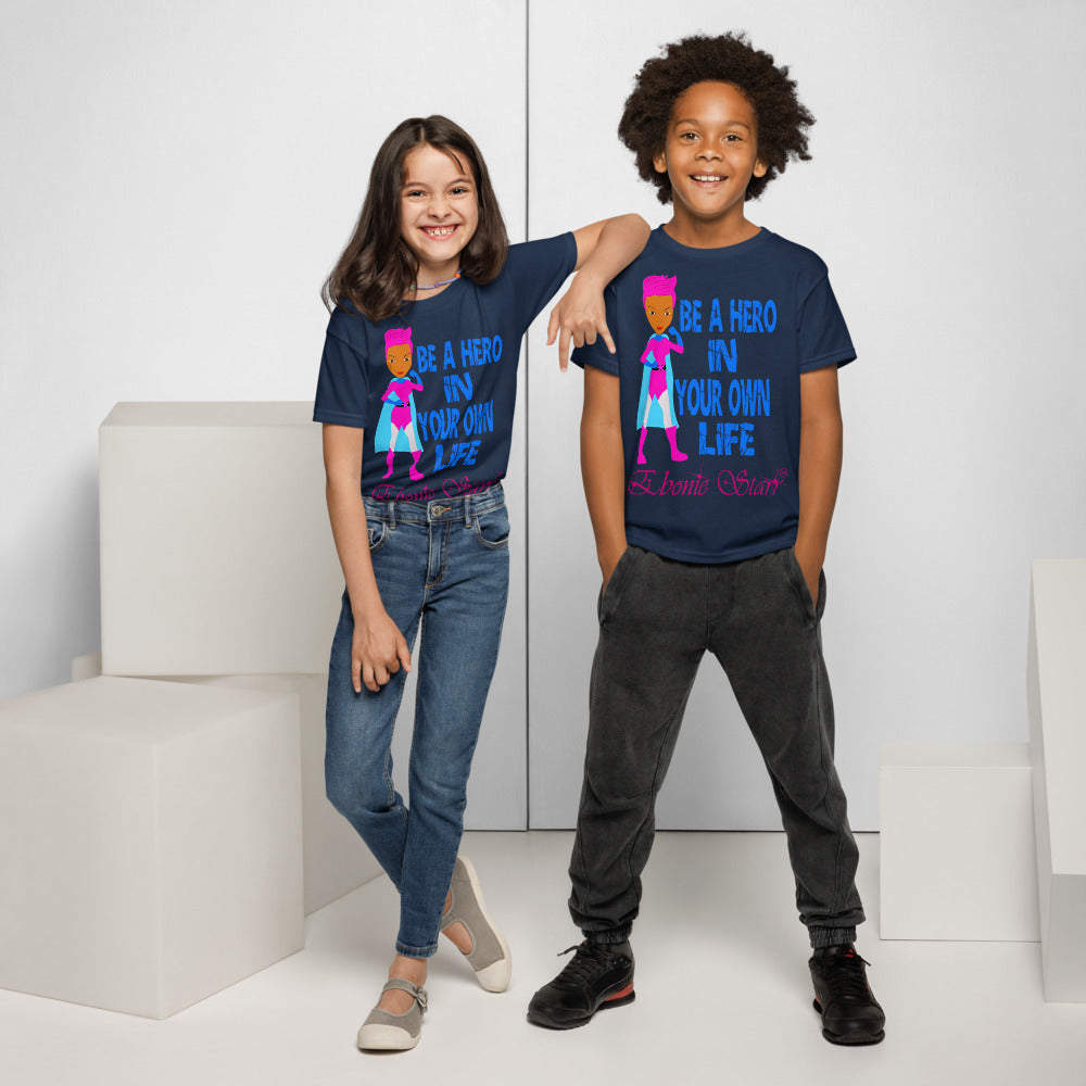 Ebonie Starr Be A Hero short sleeve t-shirt - VivaSistah