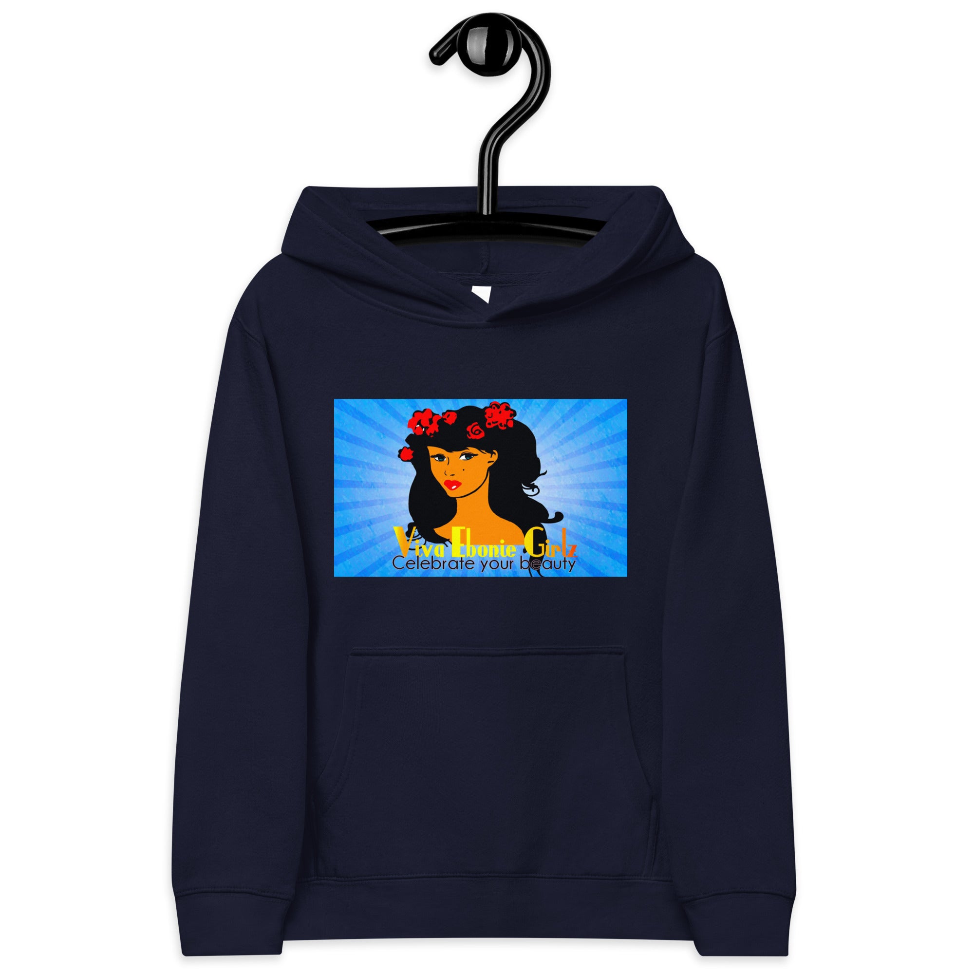 Kids fleece hoodie Chantay Blue Burst - VivaSistah