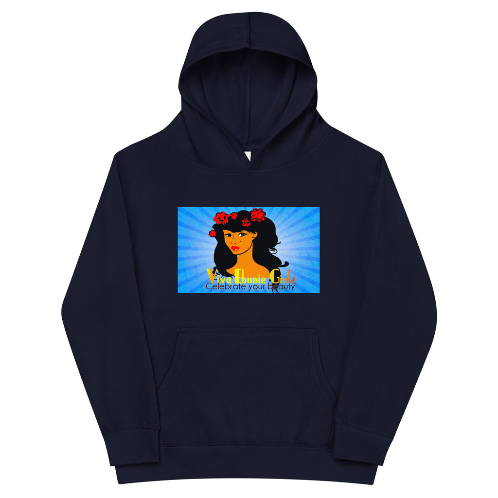 Kids fleece hoodie Chantay Blue Burst - VivaSistah