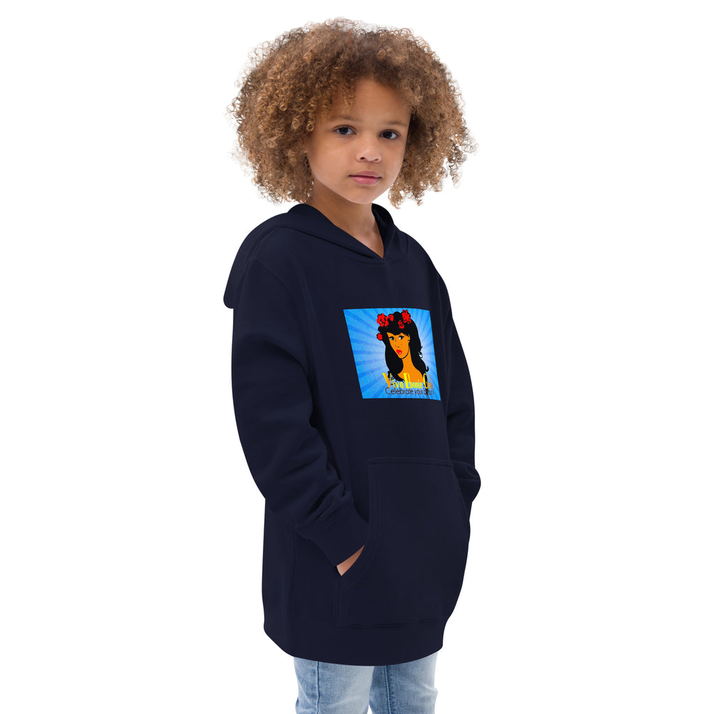Kids fleece hoodie Chantay Blue Burst - VivaSistah