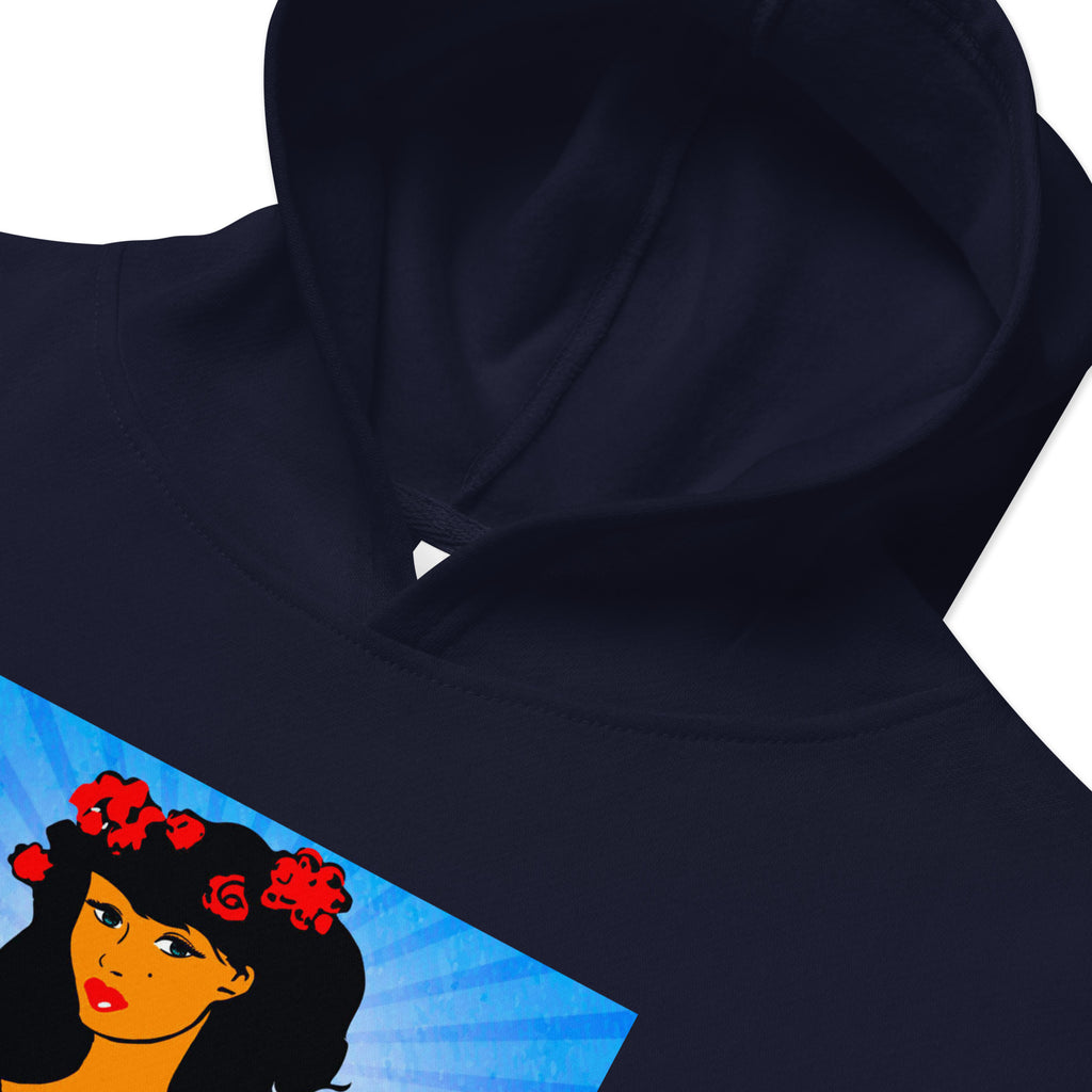 Kids fleece hoodie Chantay Blue Burst - VivaSistah