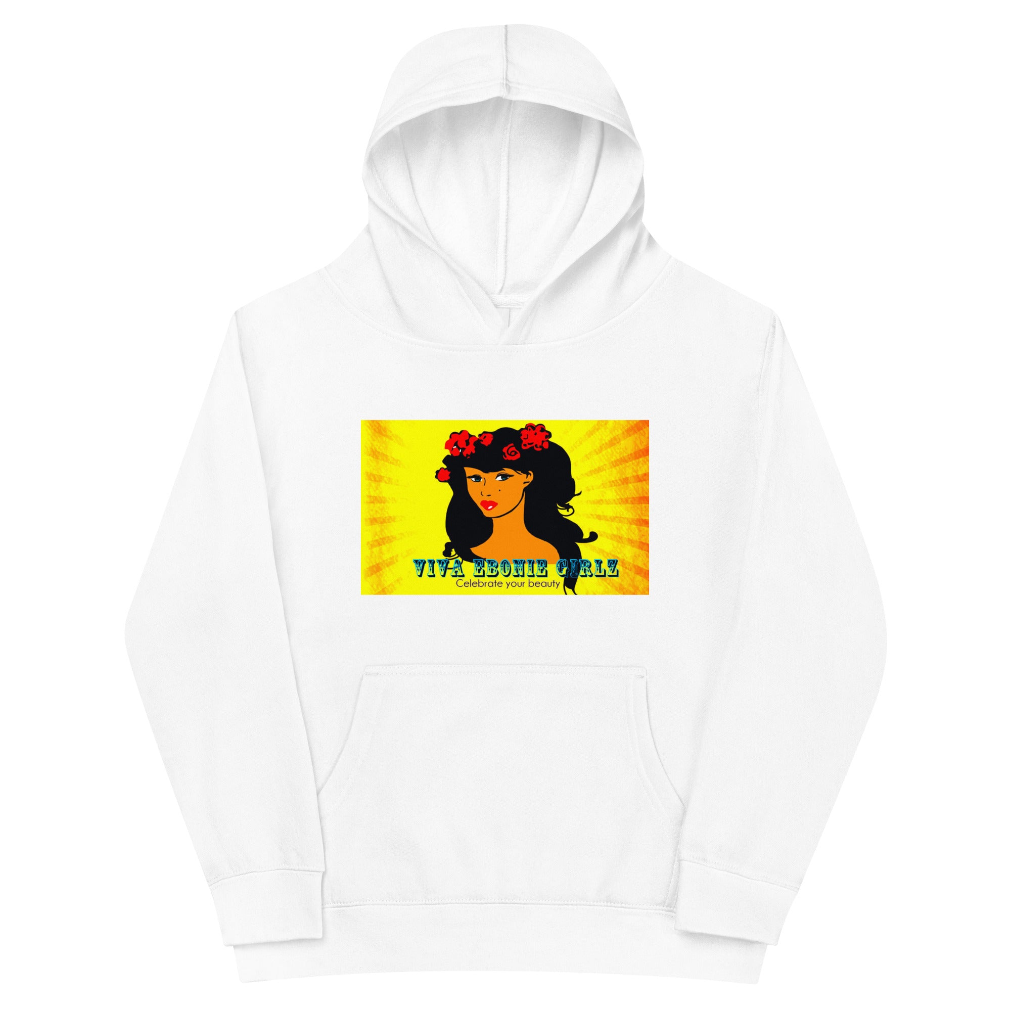 Kids fleece hoodie Chantay Gold Burst - VivaSistah