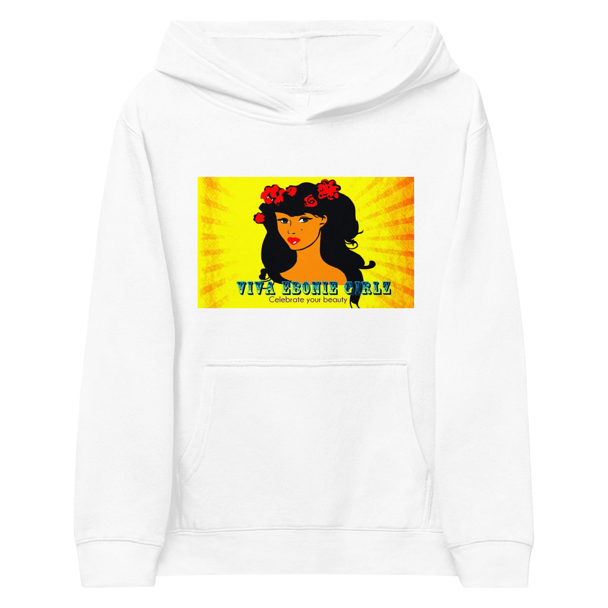 Kids fleece hoodie Chantay Gold Burst - VivaSistah