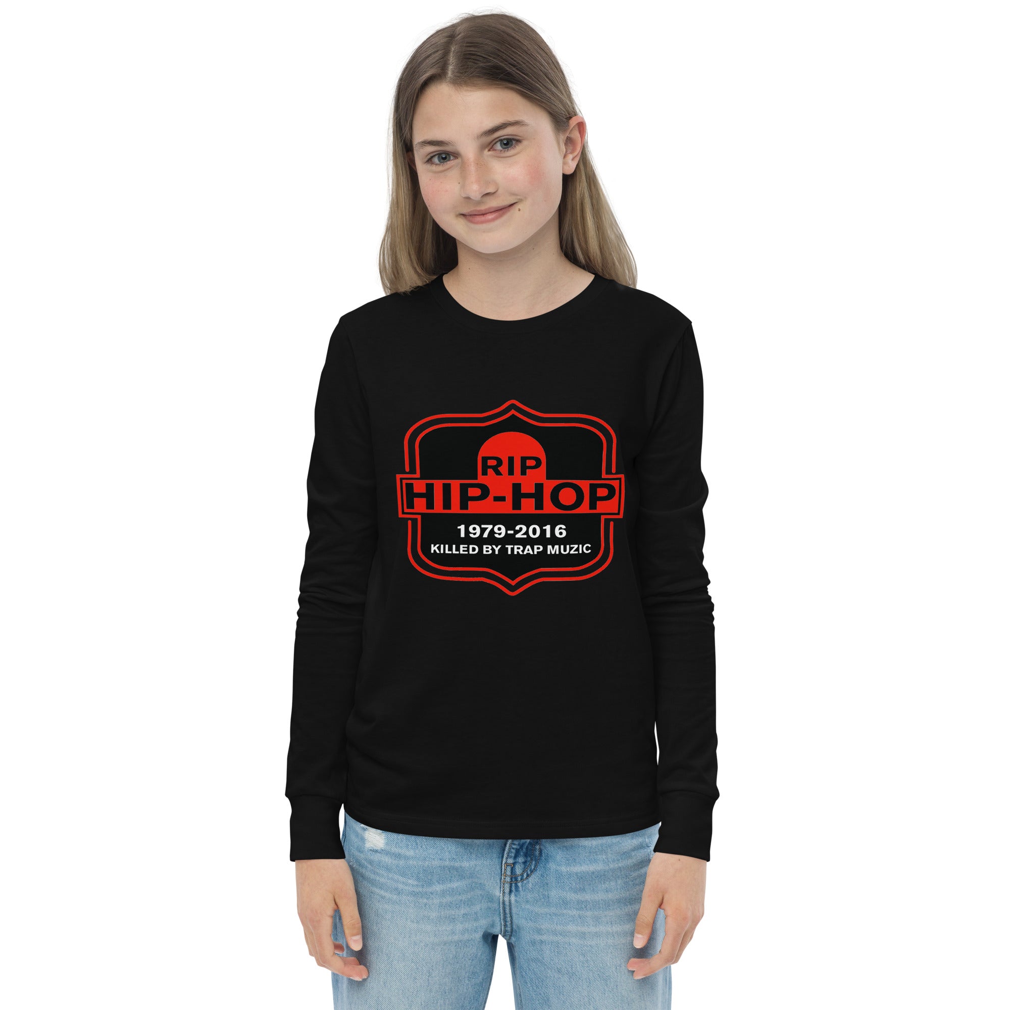 Youth long sleeve tee RIP HIP HOP - VivaSistah