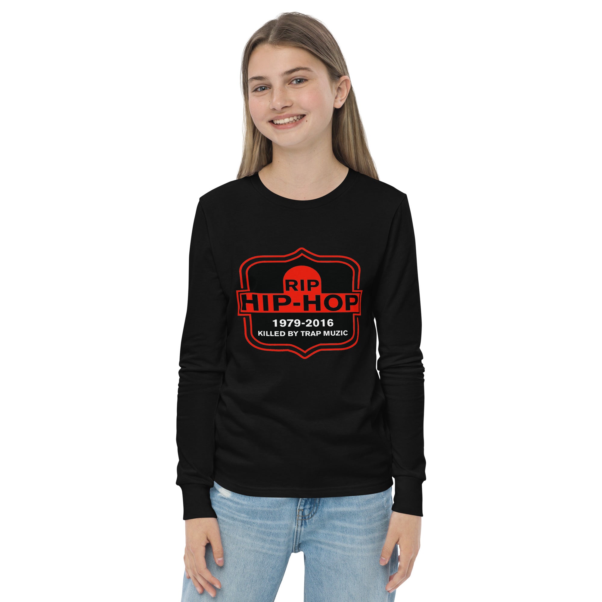 Youth long sleeve tee RIP HIP HOP - VivaSistah