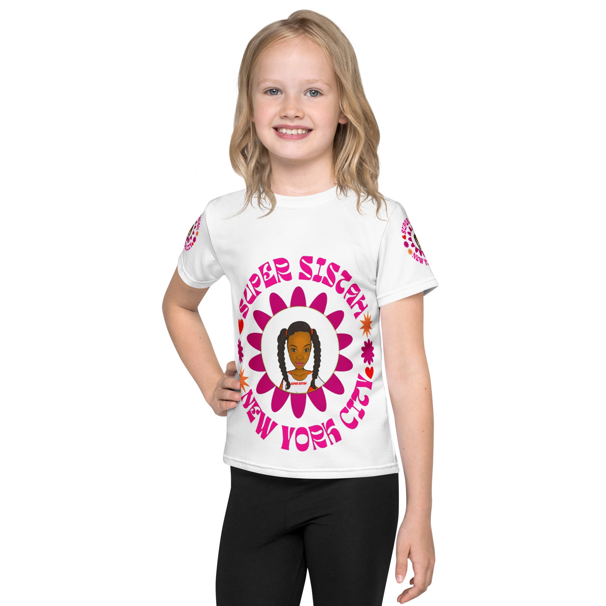 Kids crew neck t-shirt - Super Sistah New York City - VivaSistah