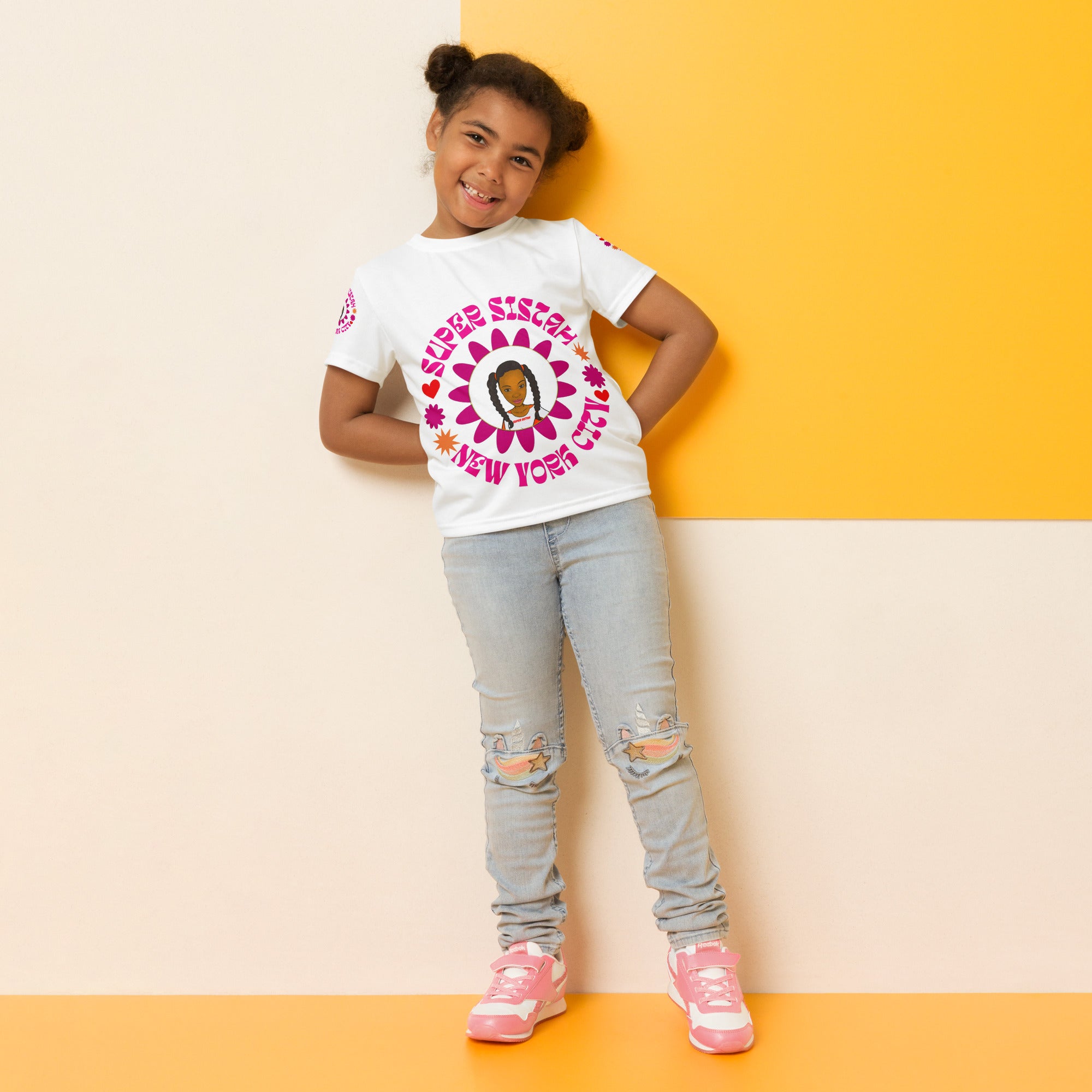 Kids crew neck t-shirt - Super Sistah New York City - VivaSistah