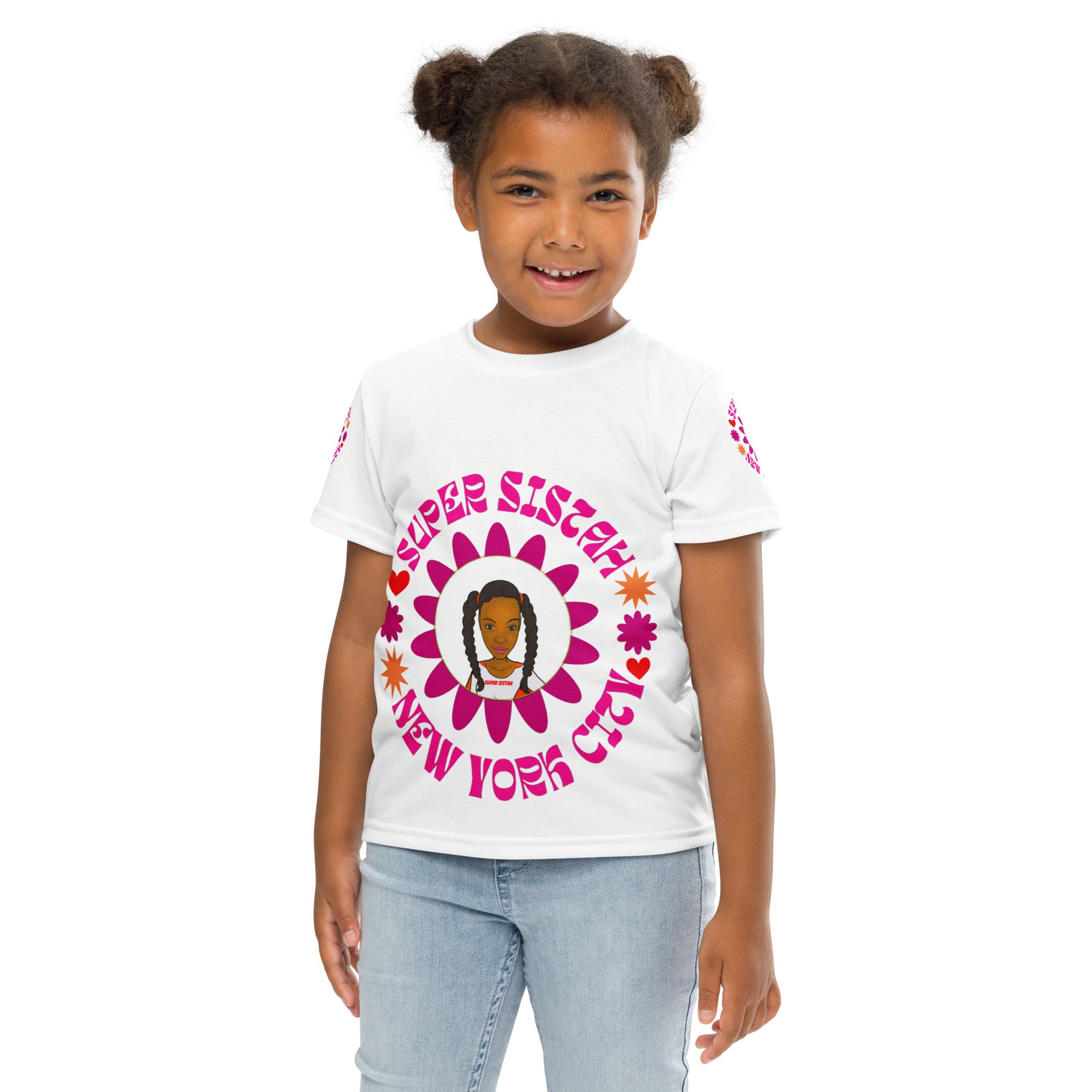 Kids crew neck t-shirt - Super Sistah New York City - VivaSistah