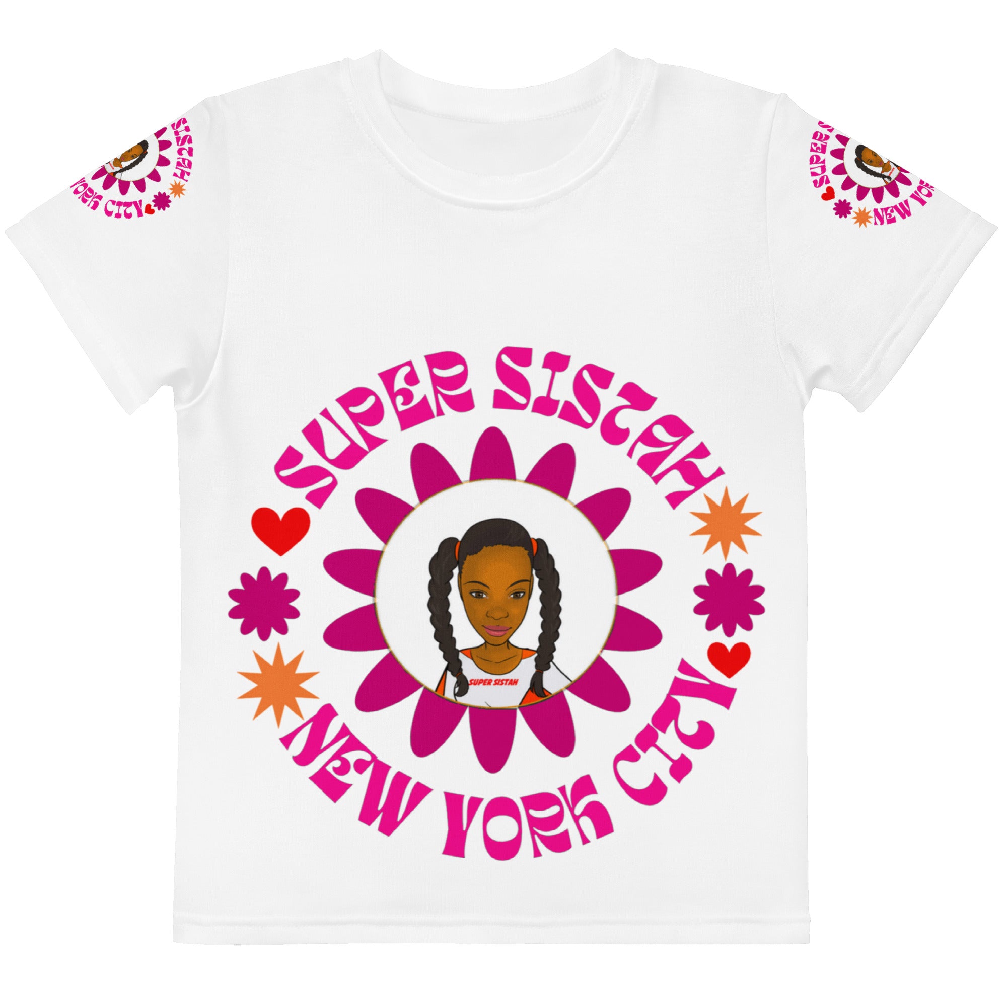Kids crew neck t-shirt - Super Sistah New York City - VivaSistah