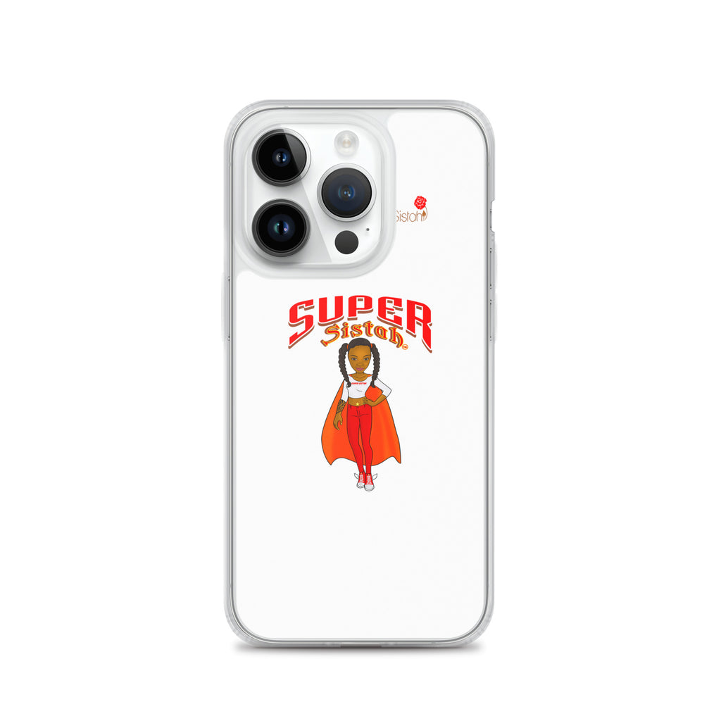 Clear Case for iPhone® Super Sistah w logo - VivaSistah
