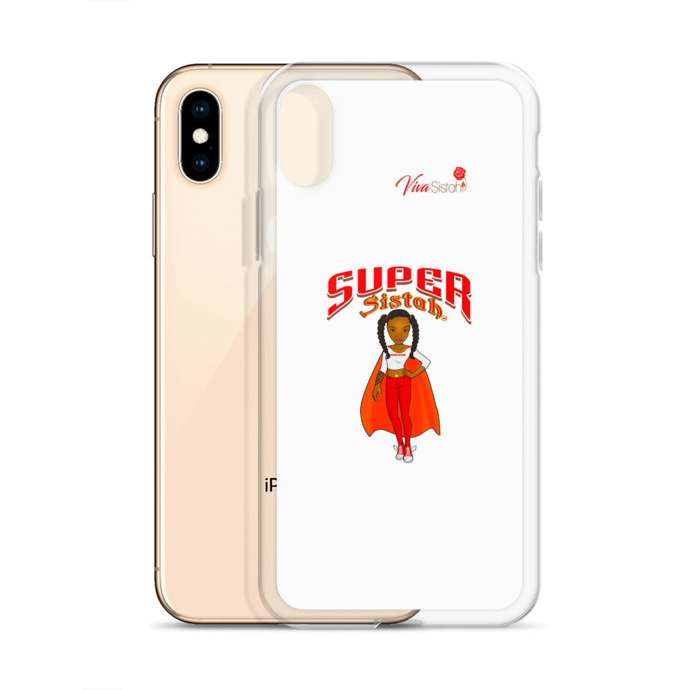 Clear Case for iPhone® Super Sistah w logo