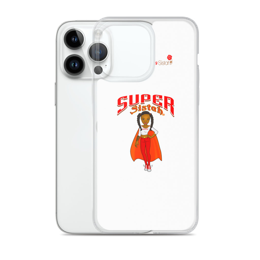 Clear Case for iPhone® Super Sistah w logo - VivaSistah