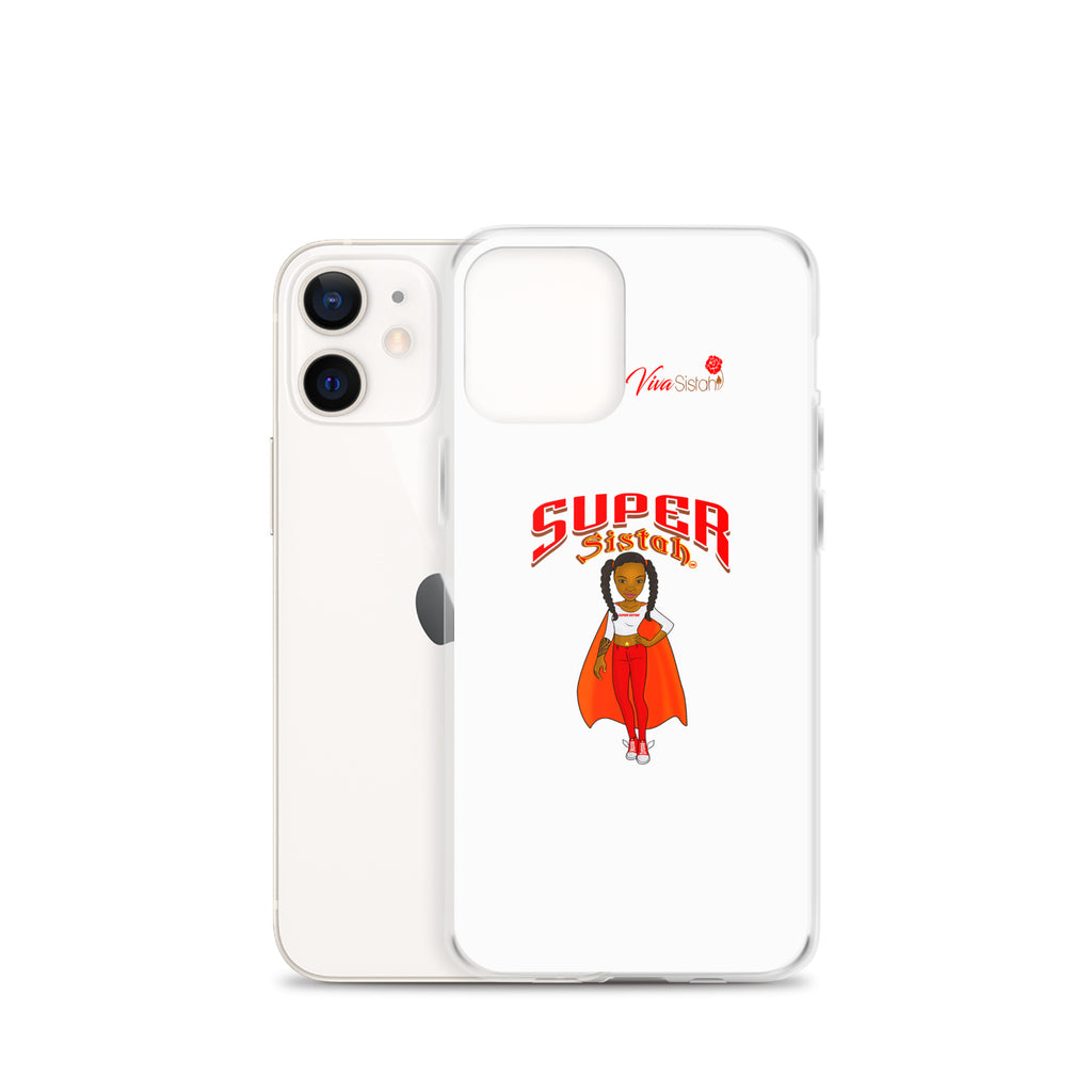 Clear Case for iPhone® Super Sistah w logo - VivaSistah