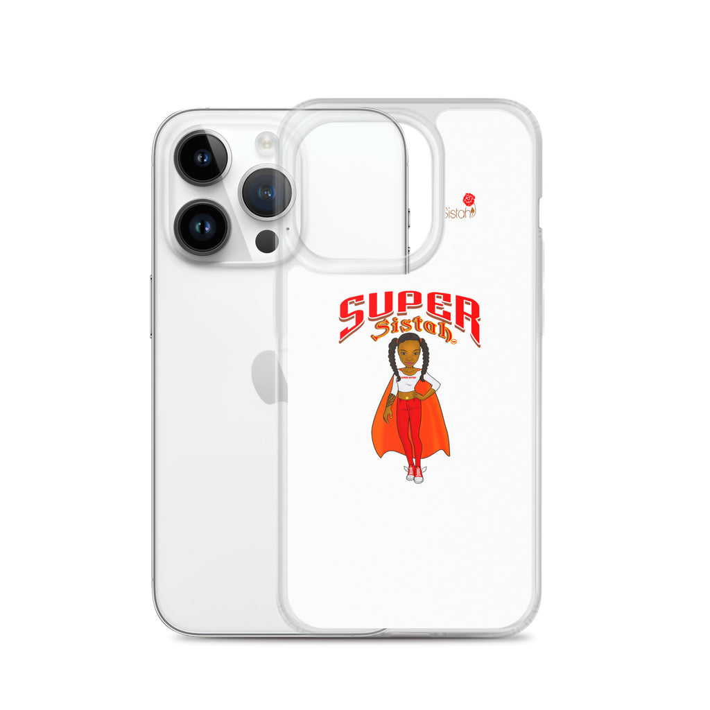 Clear Case for iPhone® Super Sistah w logo - VivaSistah