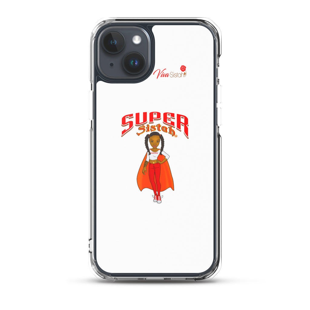 Clear Case for iPhone® Super Sistah w logo