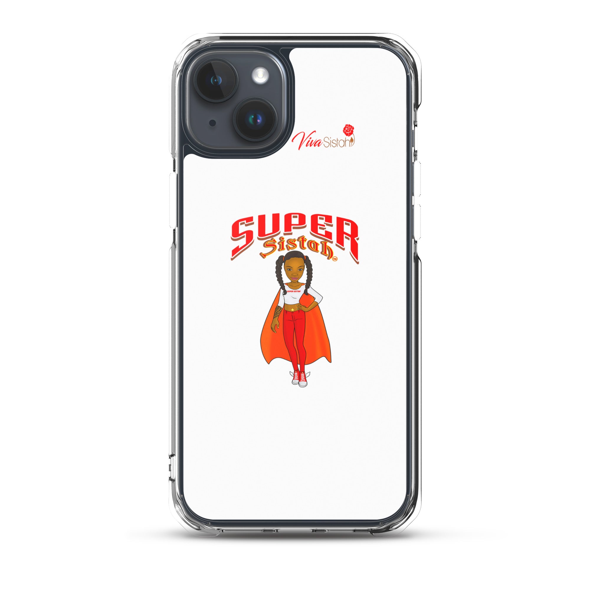 Clear Case for iPhone® Super Sistah w logo