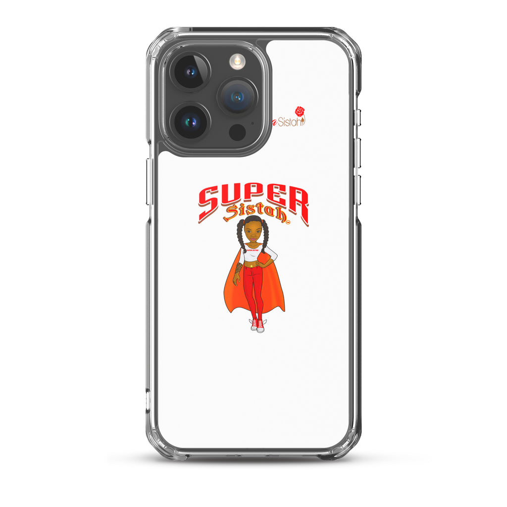 Clear Case for iPhone® Super Sistah w logo