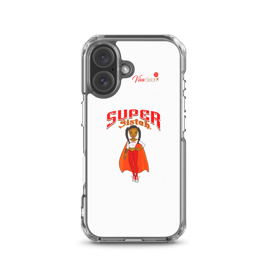 Clear Case for iPhone® Super Sistah w logo