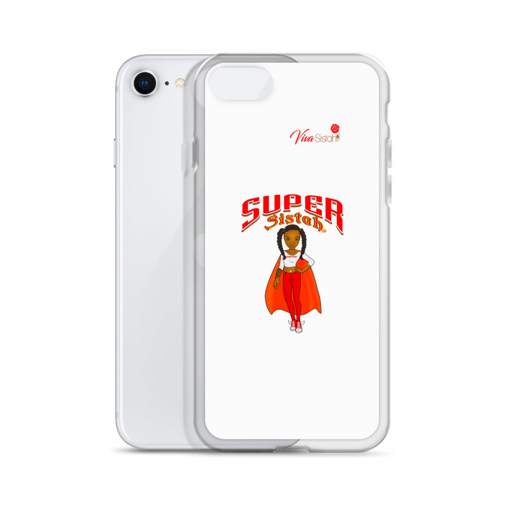Clear Case for iPhone® Super Sistah w logo