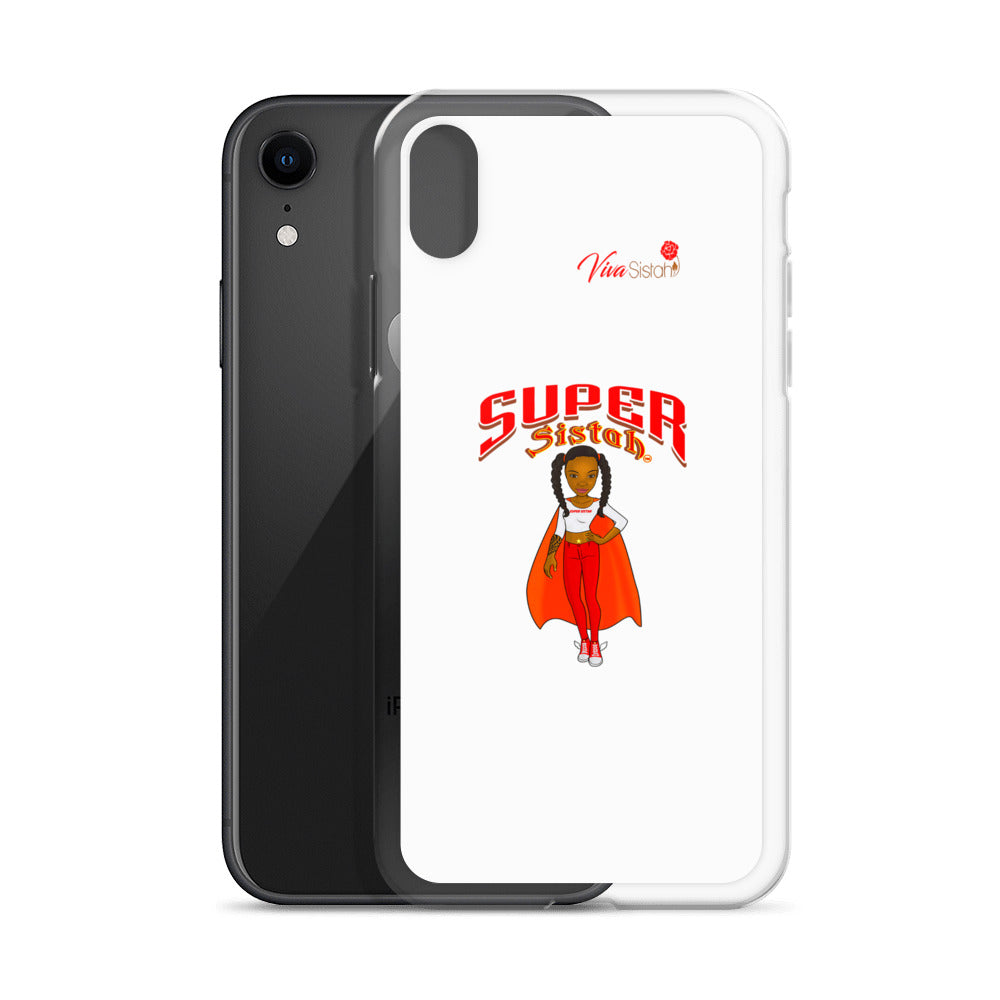 Clear Case for iPhone® Super Sistah w logo
