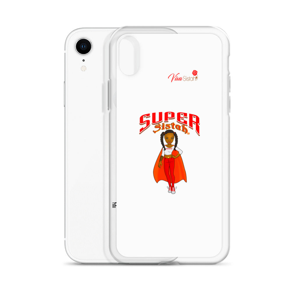 Clear Case for iPhone® Super Sistah w logo