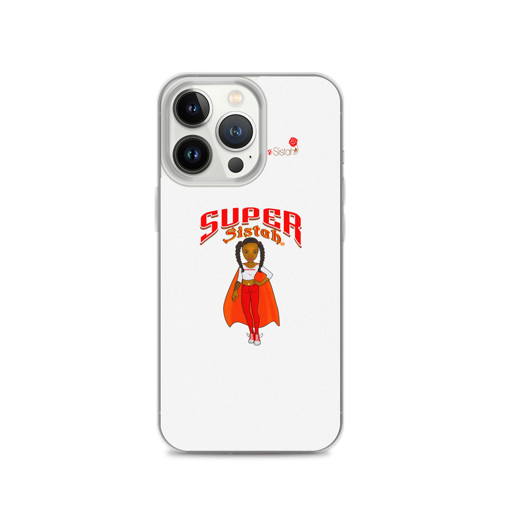 Clear Case for iPhone® Super Sistah w logo - VivaSistah