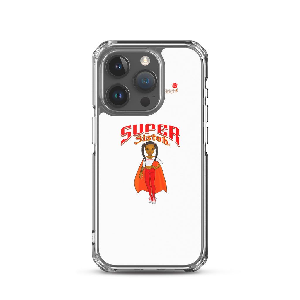 Clear Case for iPhone® Super Sistah w logo