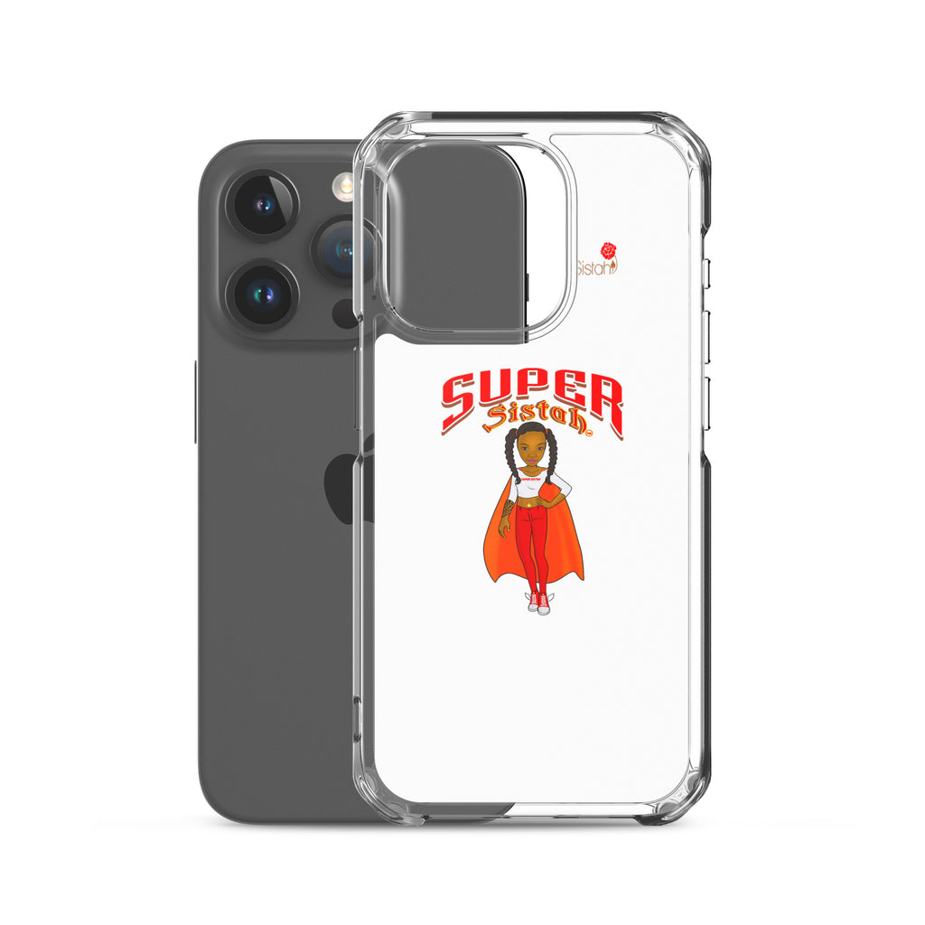 Clear Case for iPhone® Super Sistah w logo