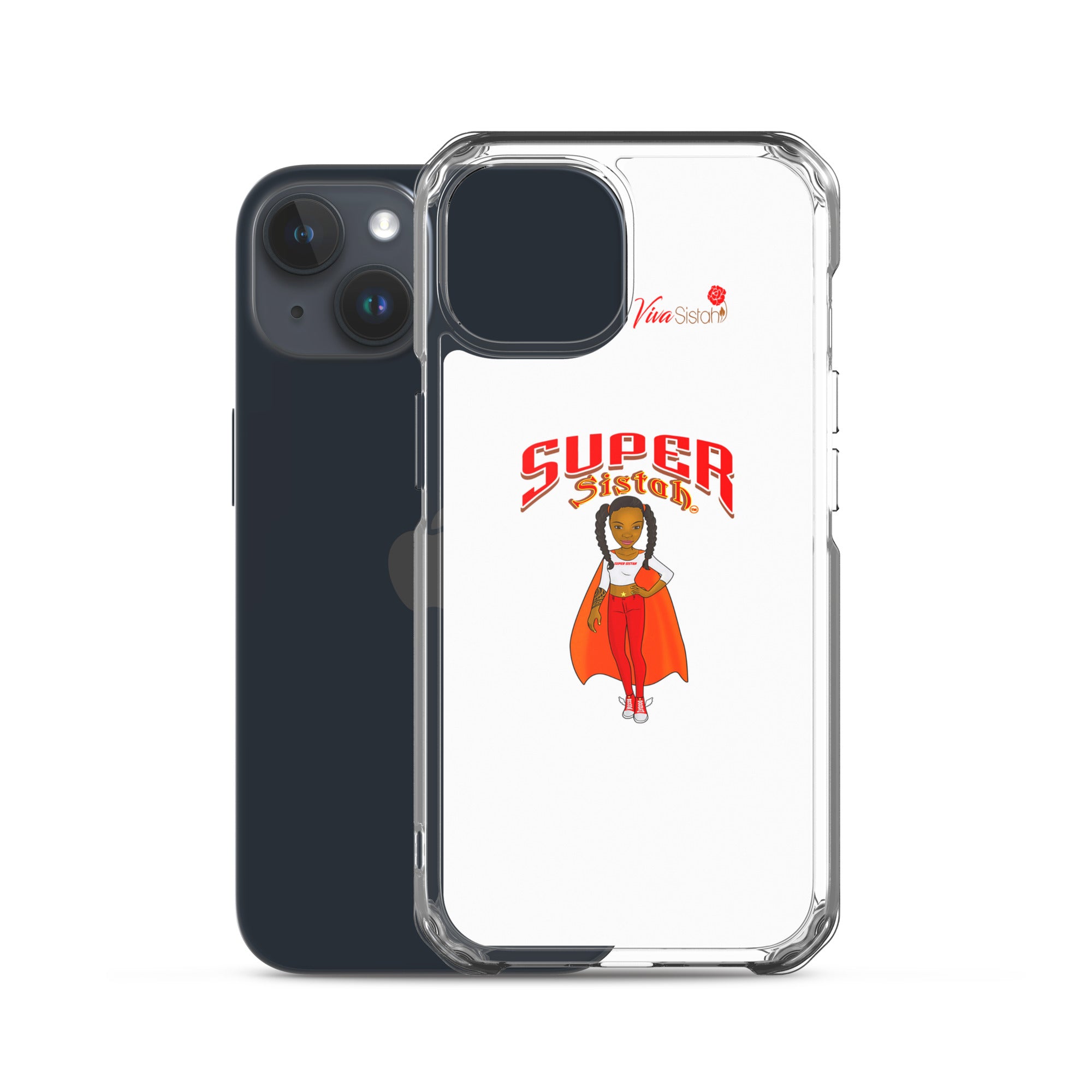 Clear Case for iPhone® Super Sistah w logo