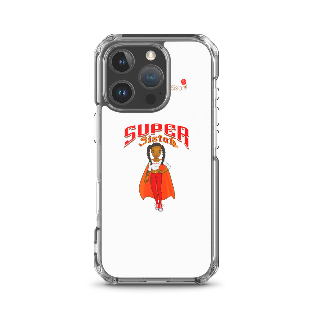 Clear Case for iPhone® Super Sistah w logo