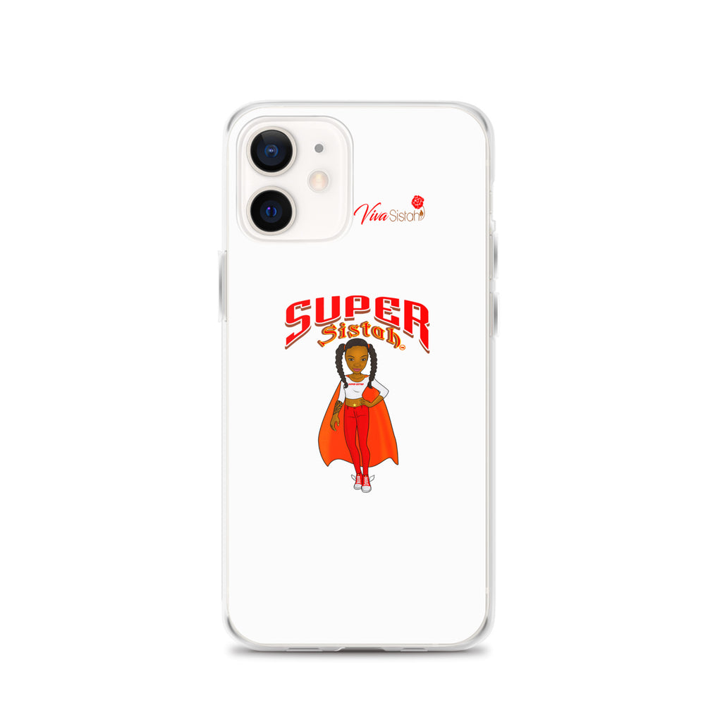 Clear Case for iPhone® Super Sistah w logo - VivaSistah