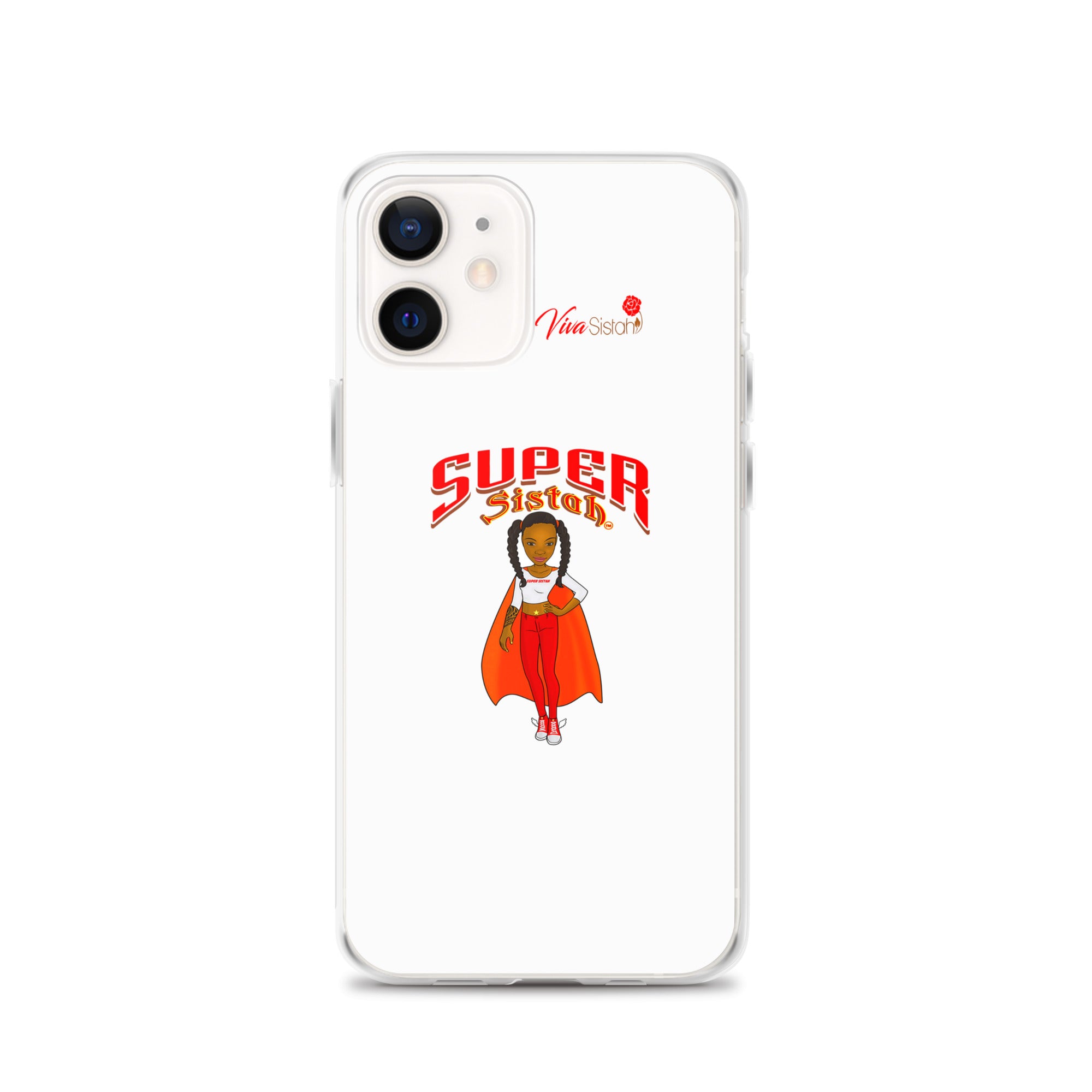 Clear Case for iPhone® Super Sistah w logo - VivaSistah