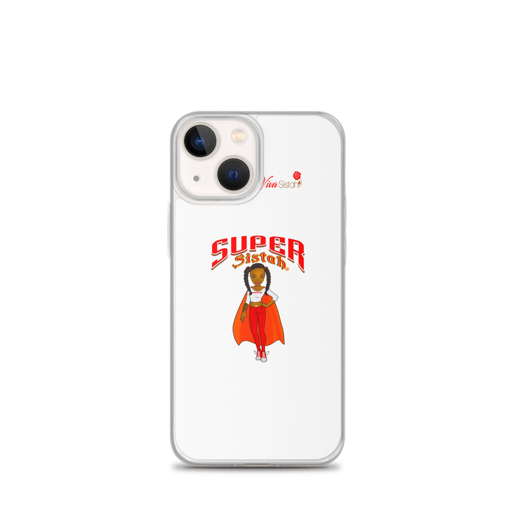 Clear Case for iPhone® Super Sistah w logo - VivaSistah