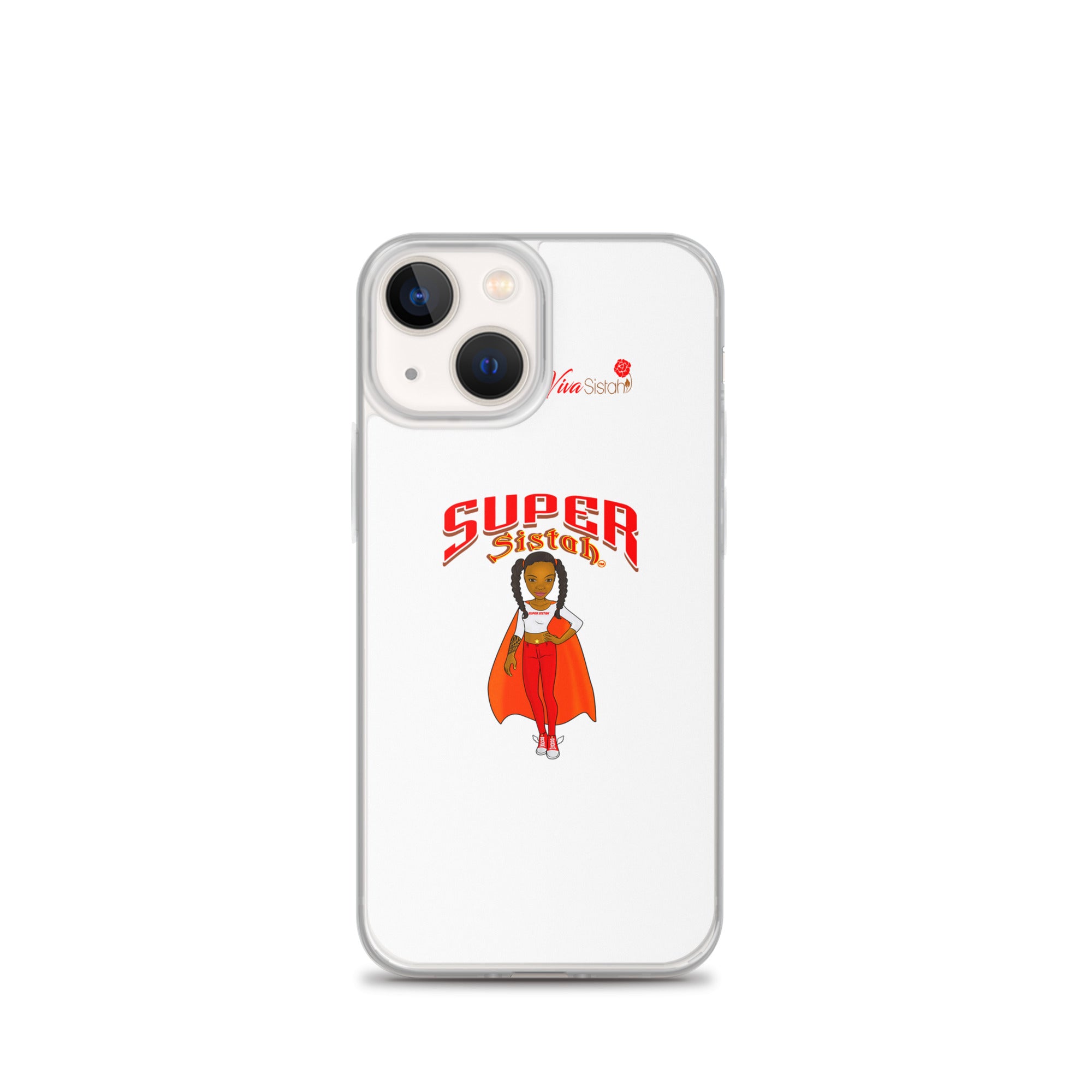 Clear Case for iPhone® Super Sistah w logo - VivaSistah