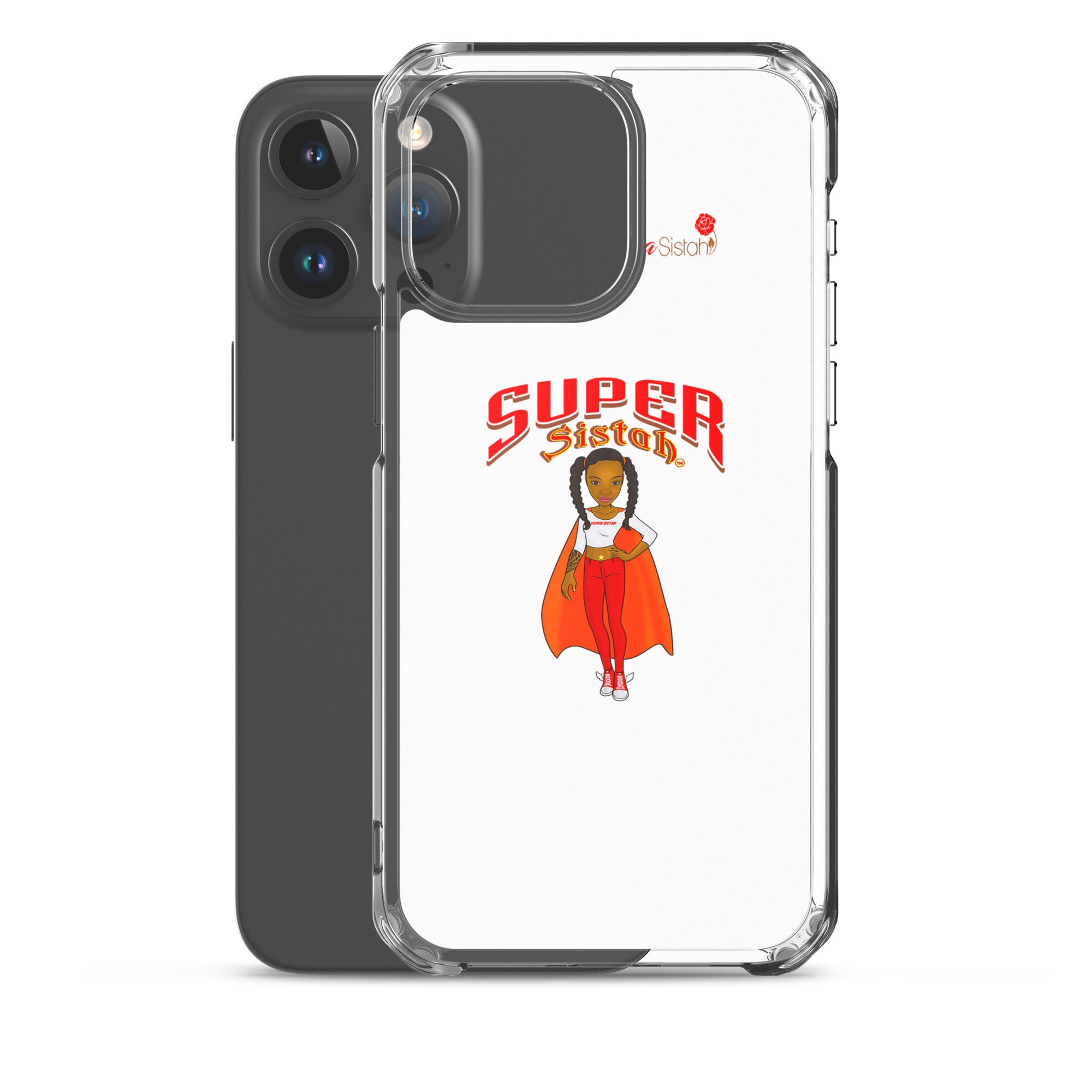 Clear Case for iPhone® Super Sistah w logo