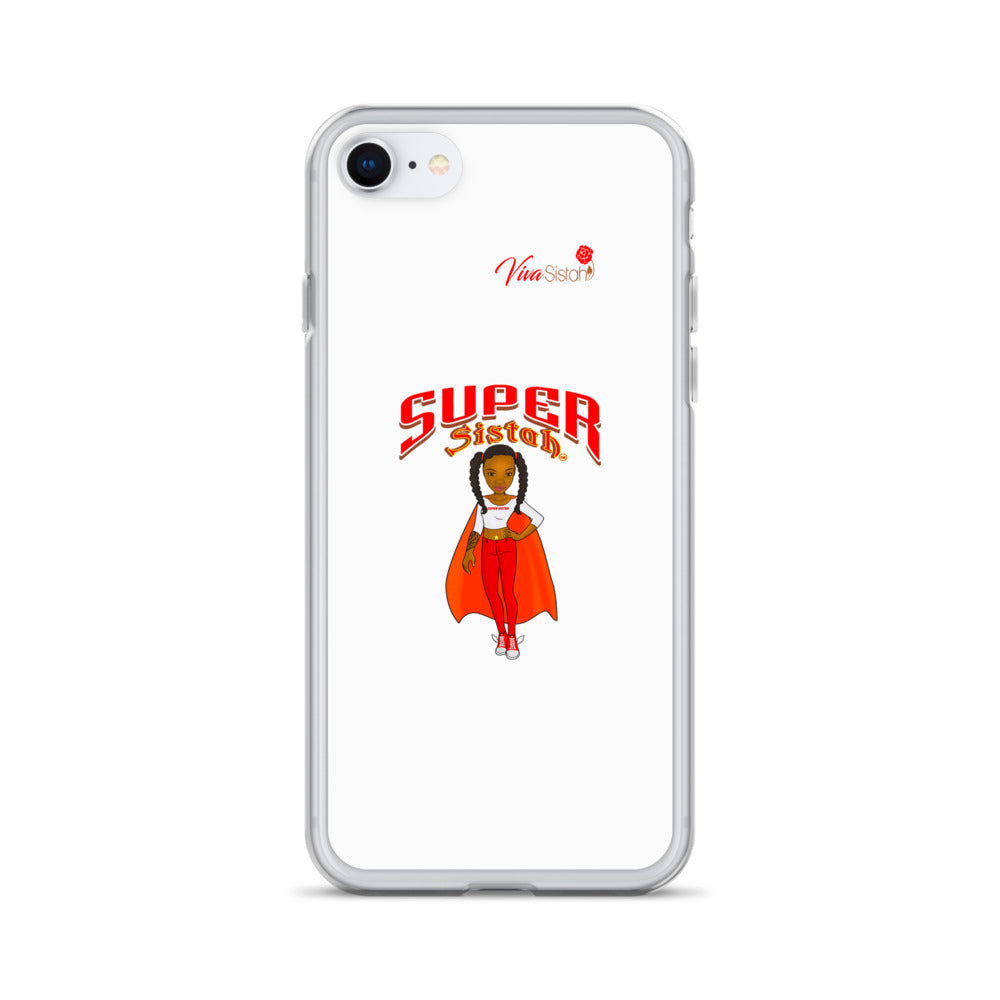 Clear Case for iPhone® Super Sistah w logo