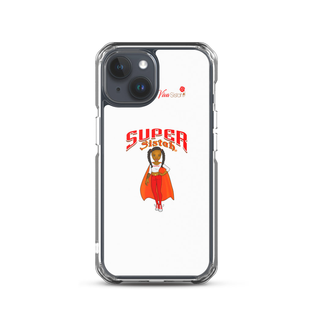 Clear Case for iPhone® Super Sistah w logo