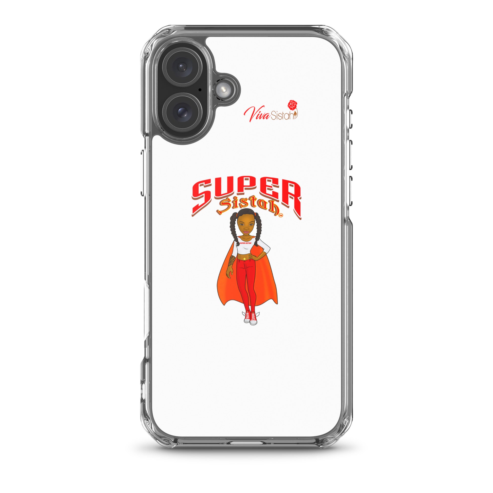 Clear Case for iPhone® Super Sistah w logo