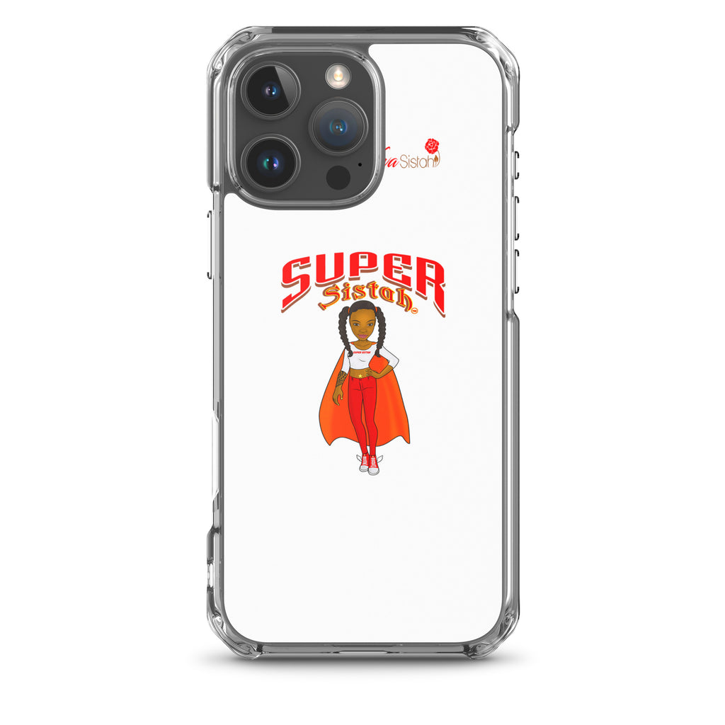 Clear Case for iPhone® Super Sistah w logo