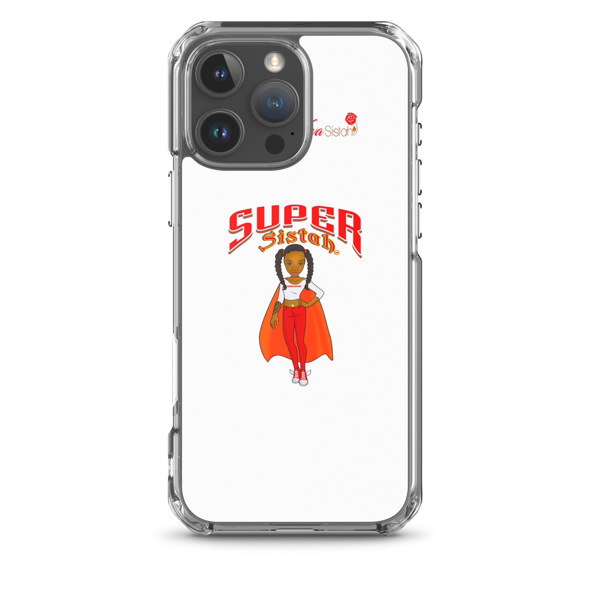 Clear Case for iPhone® Super Sistah w logo