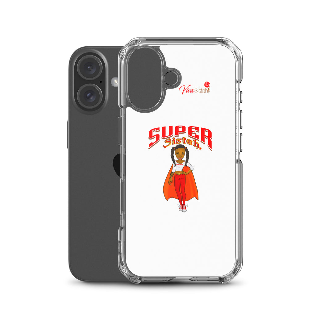Clear Case for iPhone® Super Sistah w logo