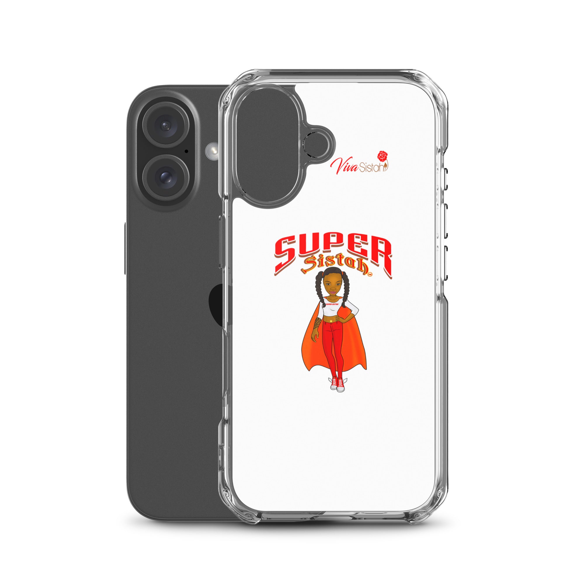 Clear Case for iPhone® Super Sistah w logo
