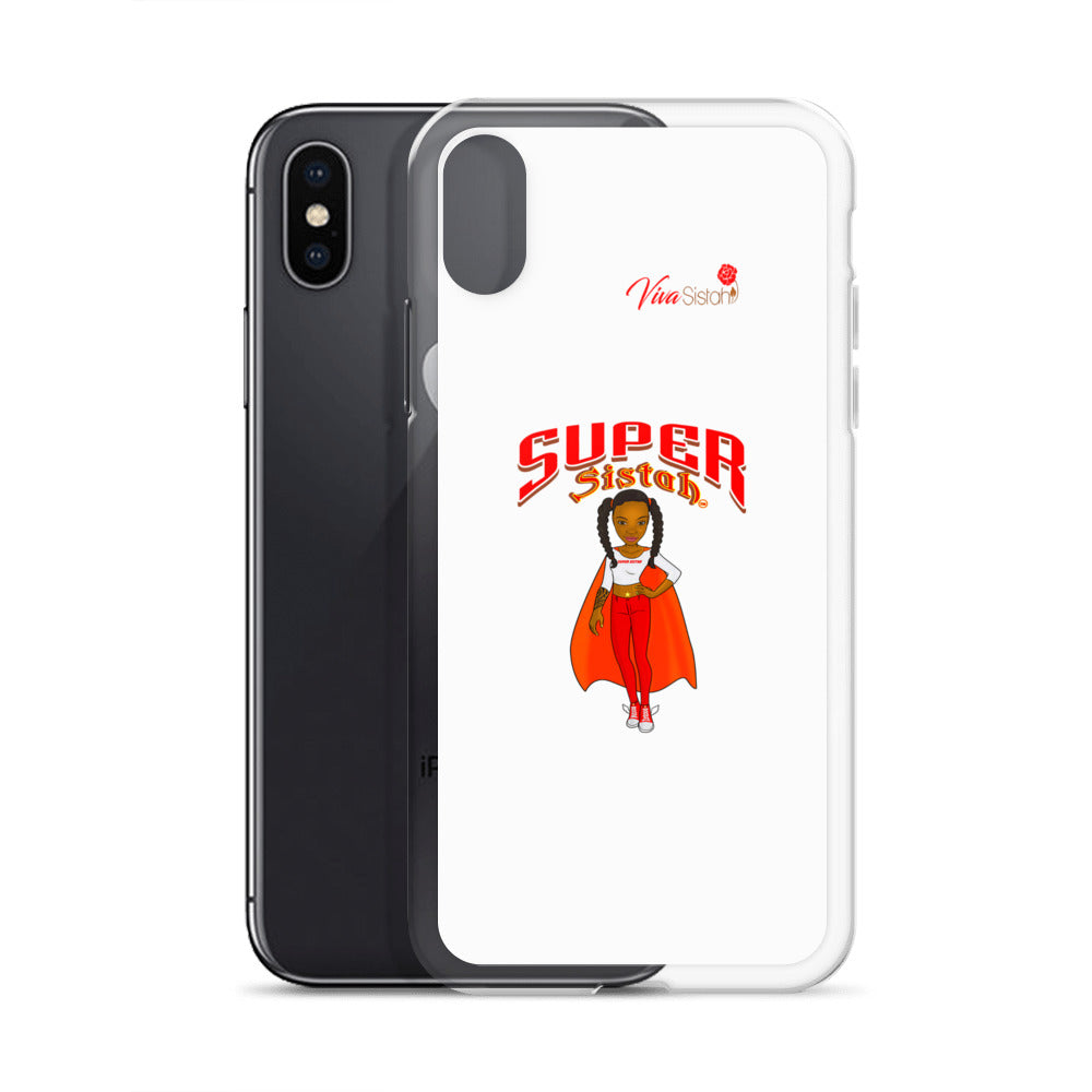 Clear Case for iPhone® Super Sistah w logo