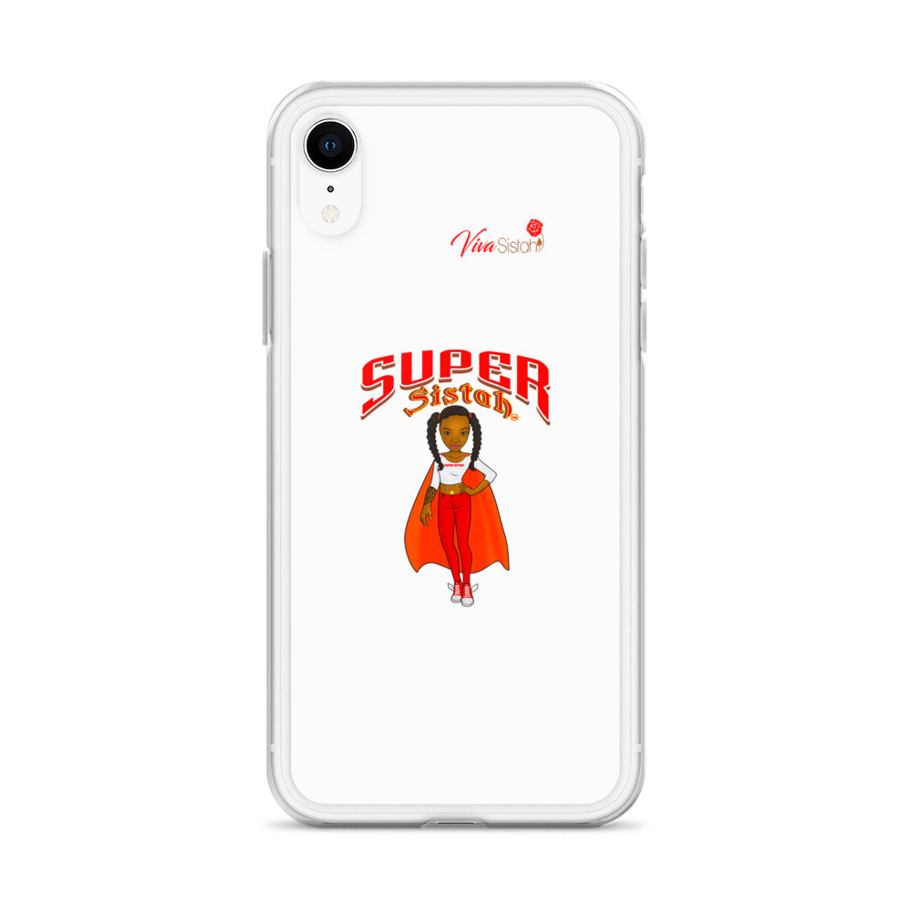 Clear Case for iPhone® Super Sistah w logo