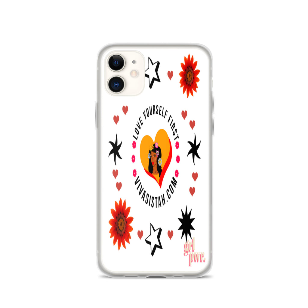 Clear Case for iPhone® Jade flowers Flowers & Stars - VivaSistah