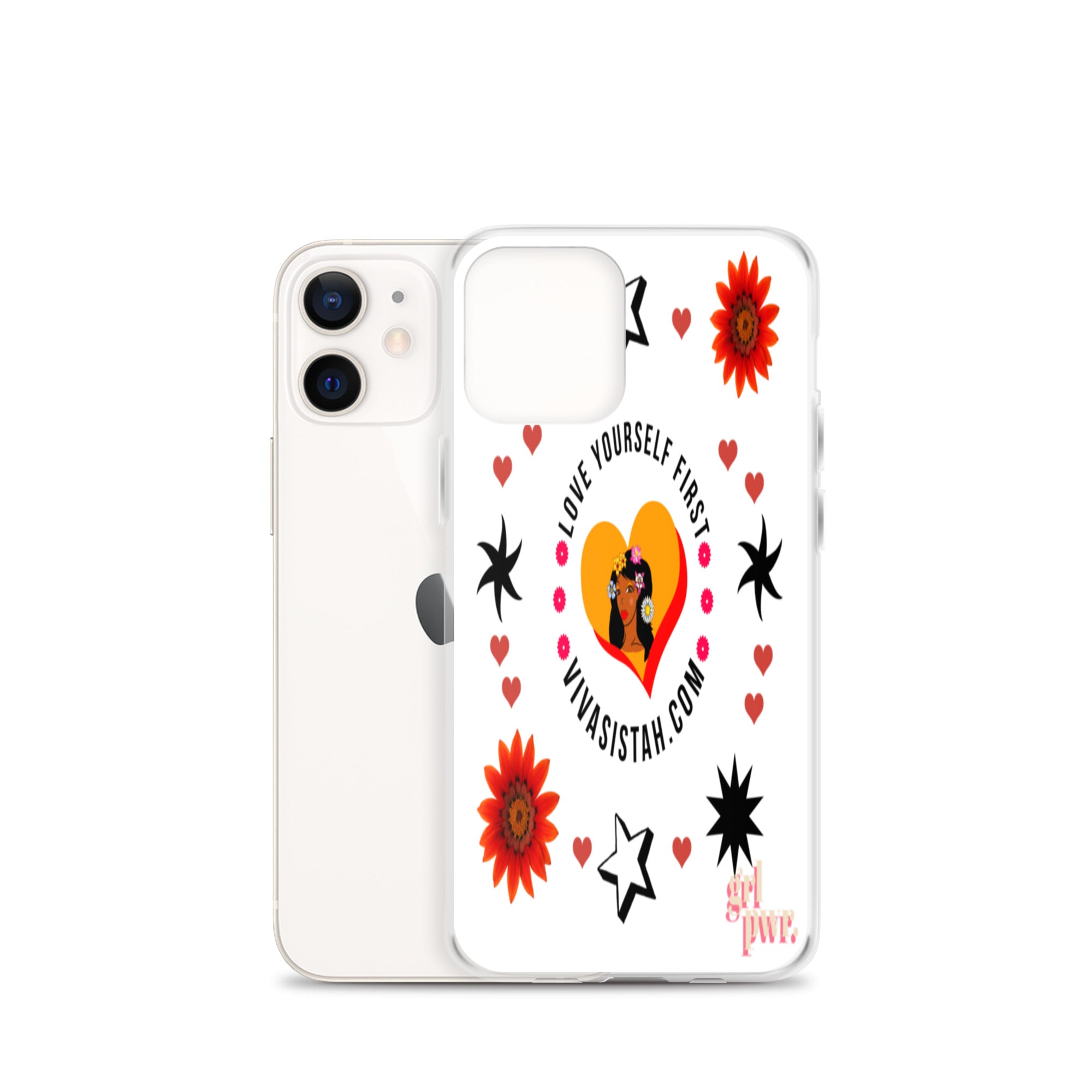 Clear Case for iPhone® Jade flowers Flowers & Stars - VivaSistah